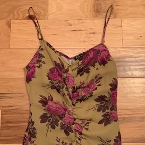 2000s Betsey Johnson Floral Midi Dress